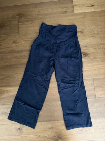 Sommerliche Umstandshose aus Musselin Gr. 44