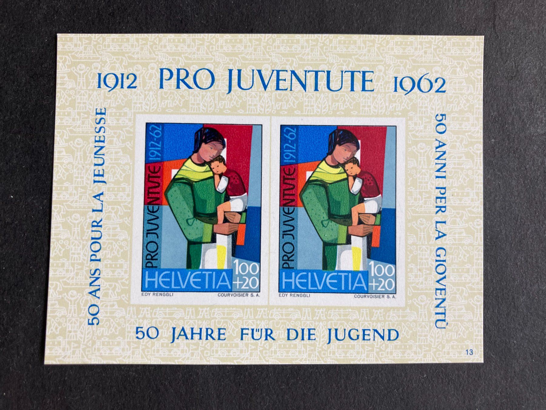 Tutti i francobolli: Schweiz 1962 Block 50 J Pro Juventute Mutter m Kind postfr. – Nuovo (secondo la descrizione) da Liestal venduto da schnueps