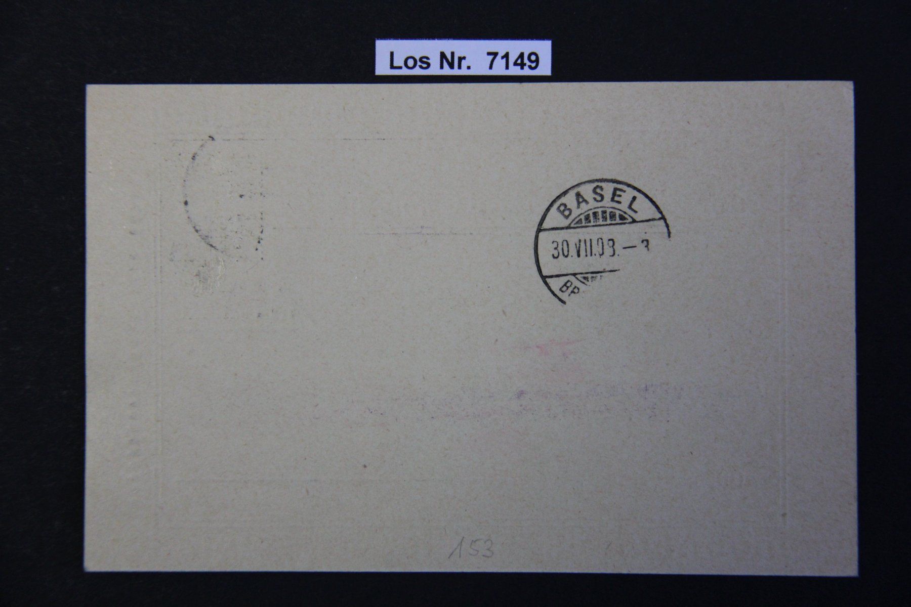 Alle Briefmarken: CH 1908 alter Beleg sauber gestempelt               Los 7149 – Gebraucht aus Volken von jukon65 1