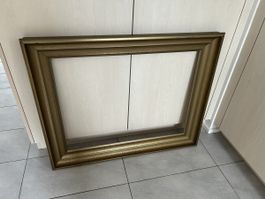 Bilderrahmen Massiv Holz Goldfarben 99 x 79 cm,Gebraucht
