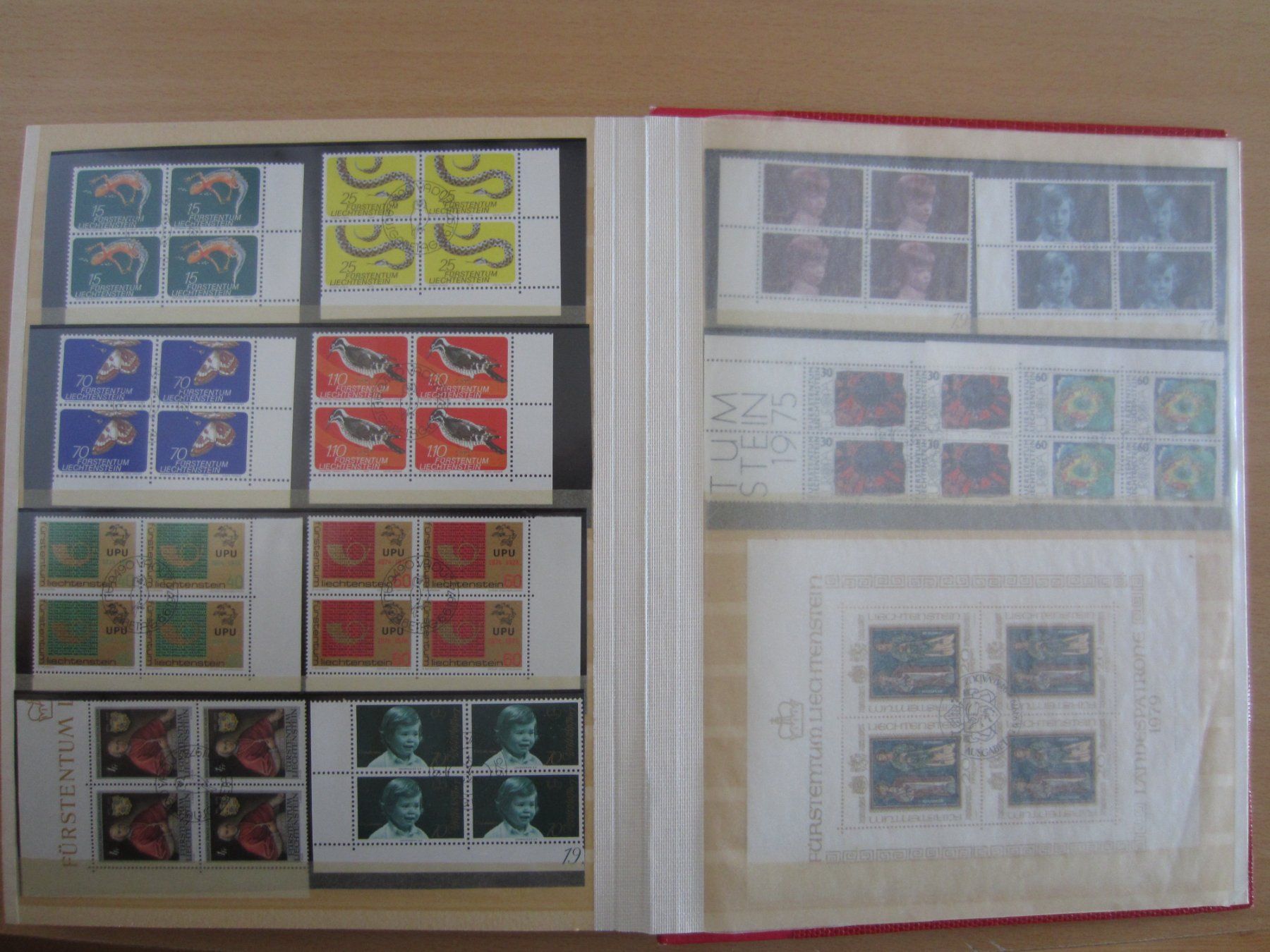 Alle Briefmarken: FL VIERERBLOCKS ET.GESTEMPELT,  AB NUR 10.- FR. – Gebraucht aus Steckborn von Mustangcobra1966 3
