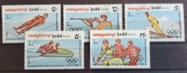 JO 1984 Sarajevo - Cambodge Michel Série 517 - 521 ʘ