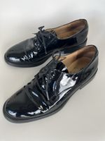 Schwarze Lackschuhe Schnürer Grösse 38