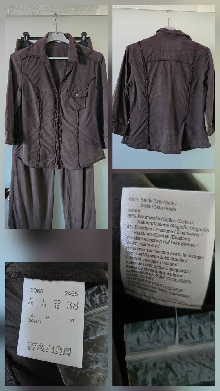 Betty Barclay Camicette: Seidenhose & Seidenbluse – Nuovo (secondo la descrizione) da Widnau venduto da Schurlibua 1