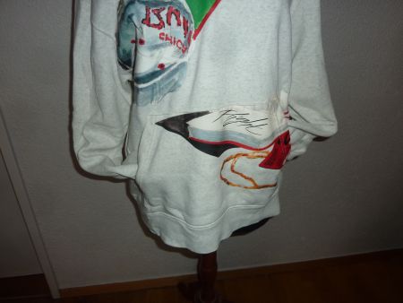 sweat à capuche gris marque Jordan taille L unisexe