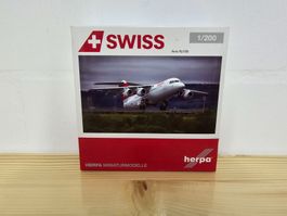 Swiss Avro RJ 100, 1:200 Herpa Flugzeugmodell