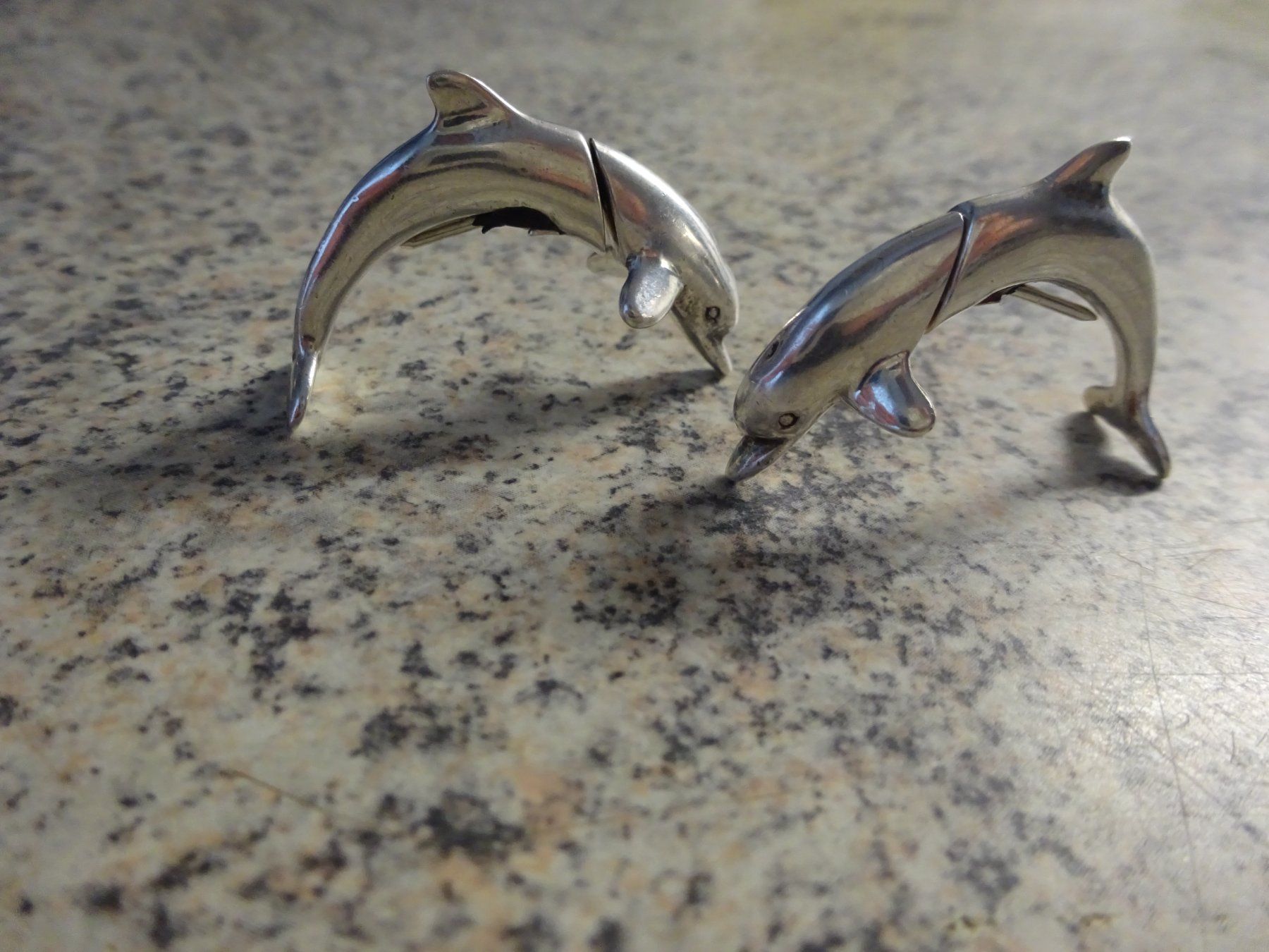 Orecchini pendenti & Orecchini a lobo: Delfin Ohrstecker / 925 Silber – Usato da Esslingen venduto da FetteSchnecke 1