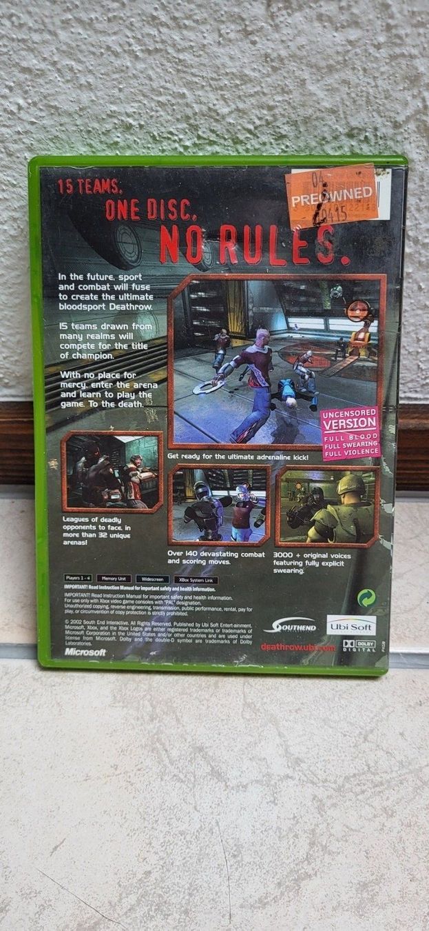 Microsoft Giochi: Xbox - Deathrow – Usato da Münsingen venduto da Heroism2010 1