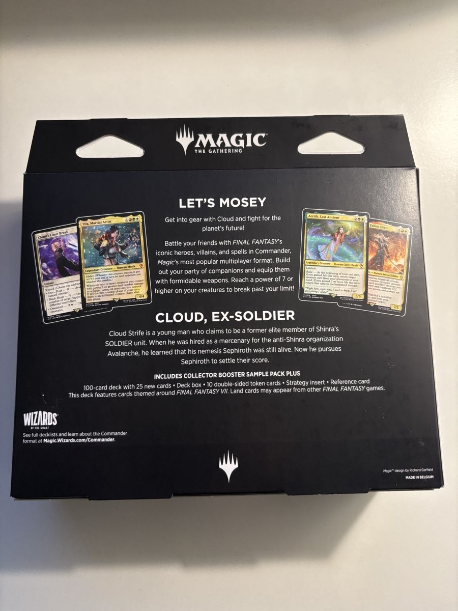 Magic The Gathering Carte collezionabili: MTG Final Fantasy Commander Deck Limit Break -  Cloud Sealed – Nuovo e nell'imballaggio originale da Pully venduto da Wazabi123 1