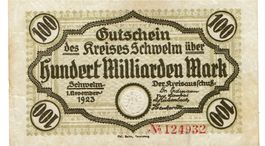 Schwelm 100 Mrd.Mark+Prägestempel SN rot 01.11.1923 SS++-VZ