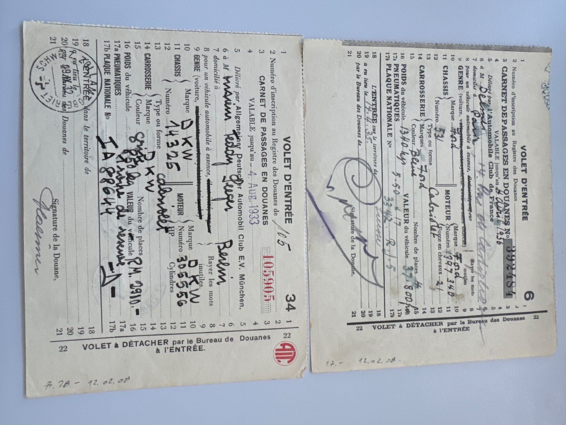 Alle Briefmarken: Zollstempel Beleg Set – Gebraucht aus Küssnacht am Rigi von POSTOMASTER 1