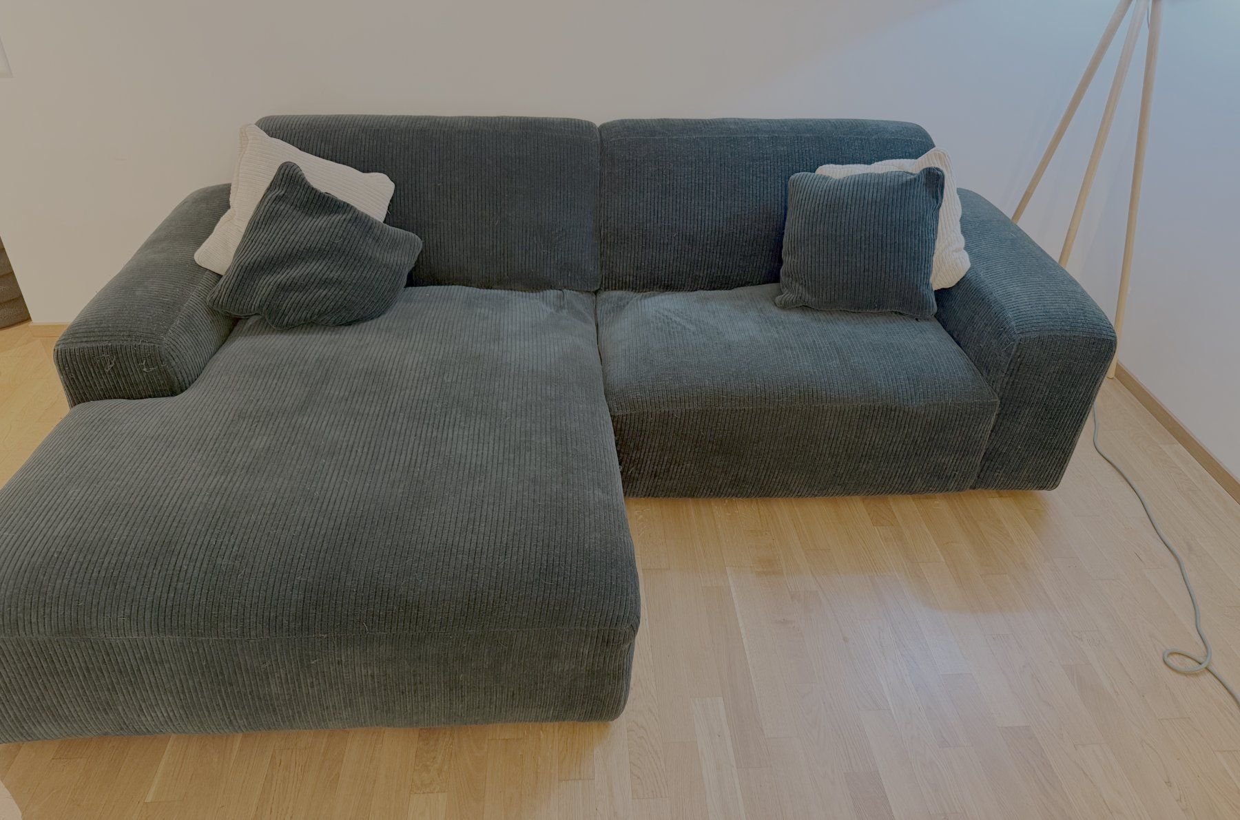 Sofas: Ecksofa Grün 254 × 161 × 80 cm – D'occasion à Basel par abd_6s7f 1