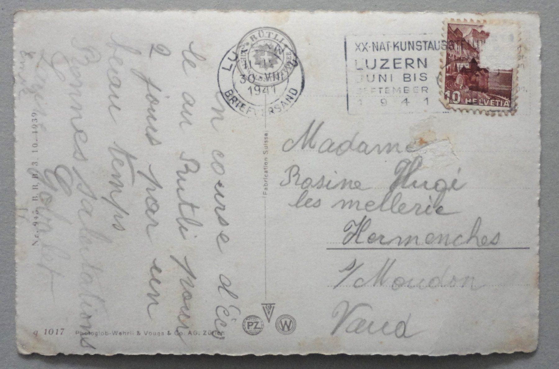 Cartoline postali: Rütli und die Mythen – Difettoso da Fétigny venduto da Billy2miny 1