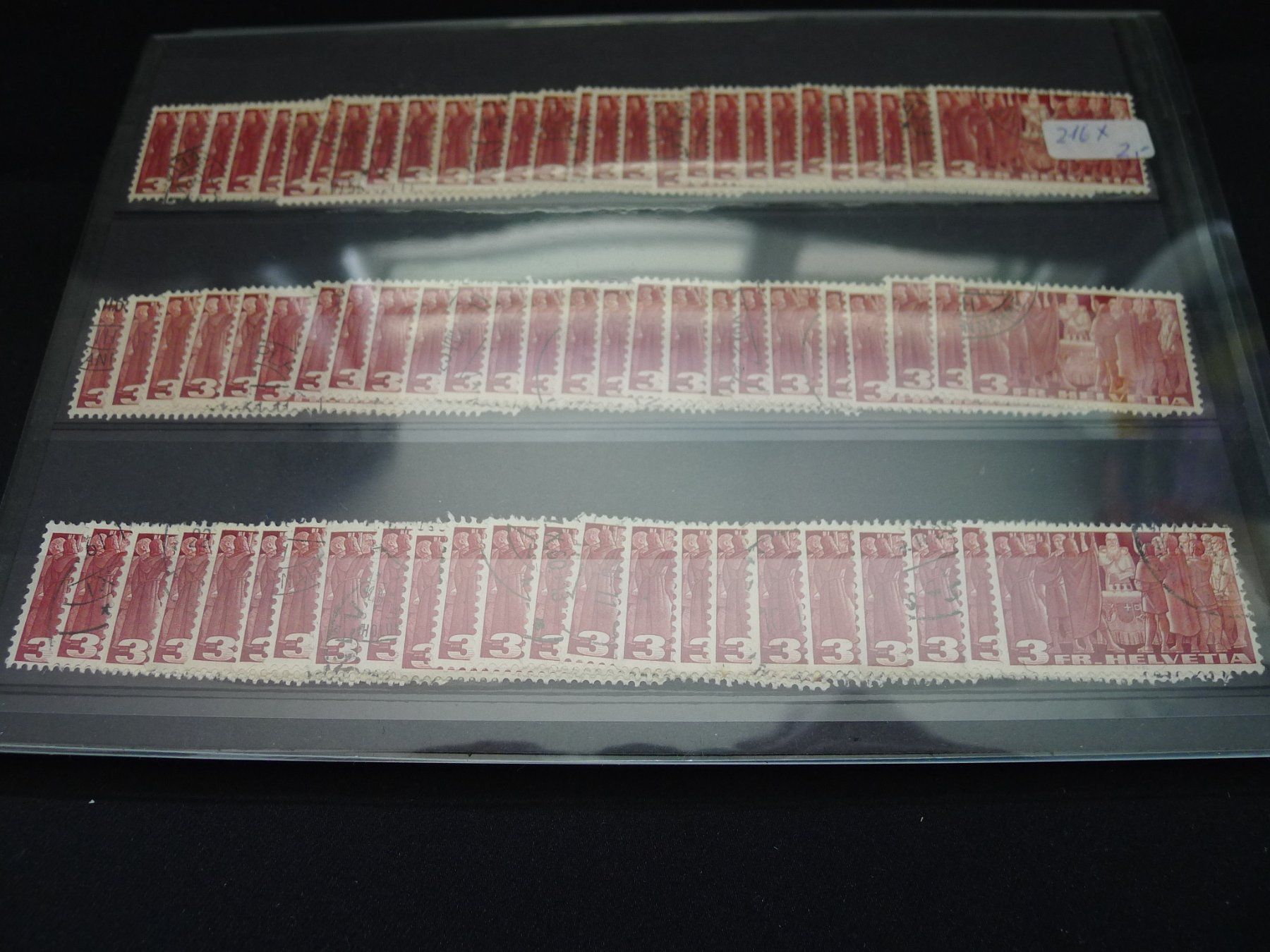 Alle Briefmarken: Schweizer Briefmarken Dubletten auf 4 Steckkarten – Gebraucht aus Dagmersellen von q1w2e3r4 4