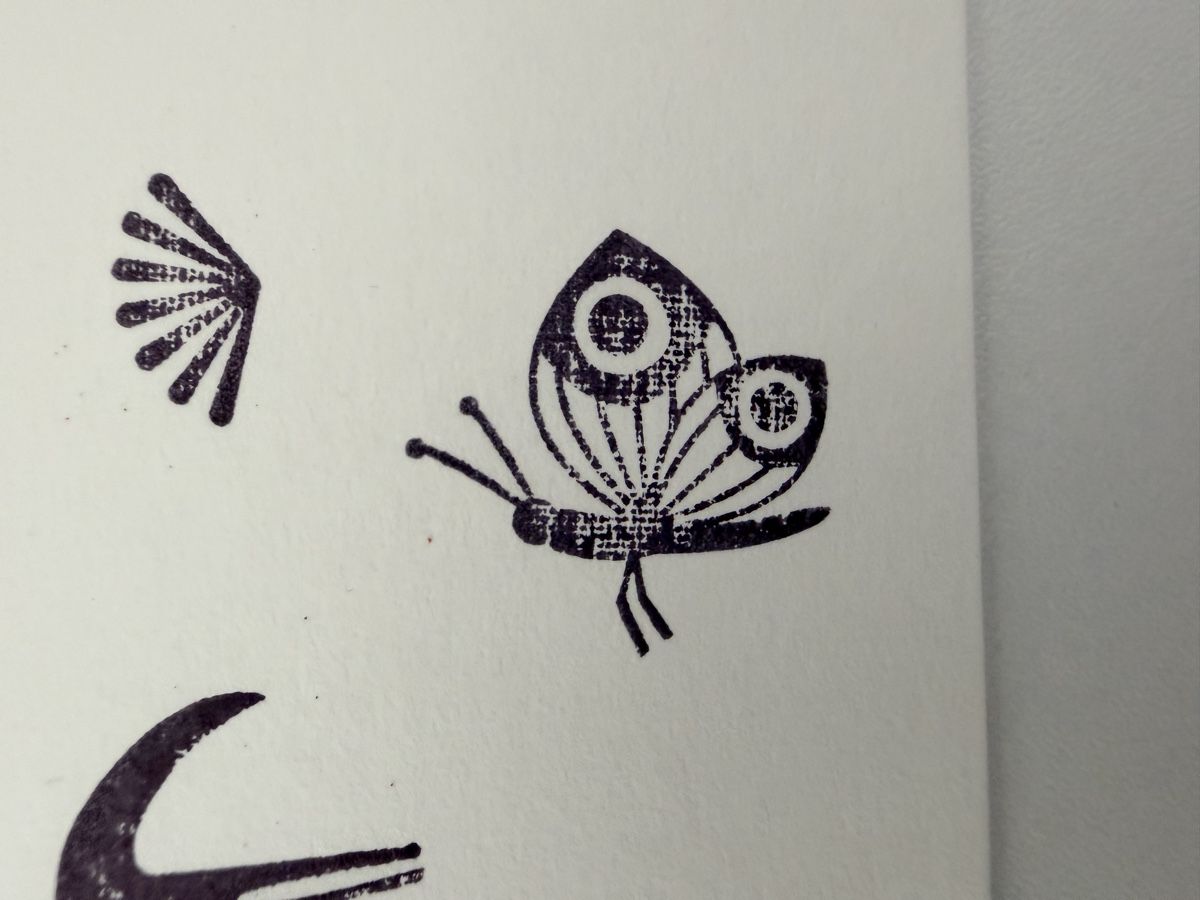 Timbri: Rubber stamp: butterfly  – Usato da Thun venduto da dar_fz6y