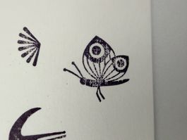 Rubber stamp: butterfly 