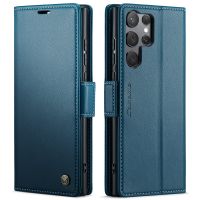 Galaxy S25 ultra - Etui à Rabat étui de lux Bleu023