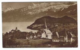 Carte postale de Spiez / AK Spiez mit Eiger/Mönch/Jungfrau