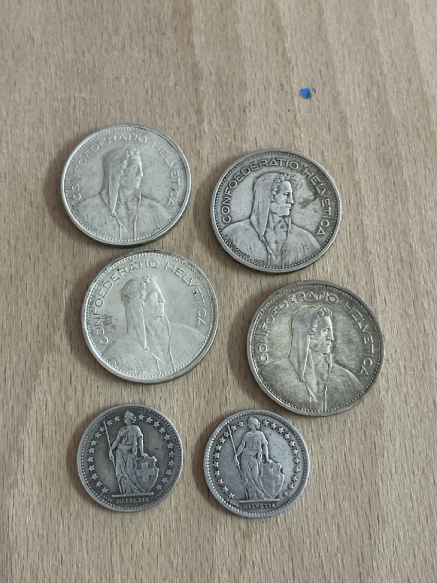 Tutti le monete: Silbergeld 4x5 fr 2x1 – Usato da Rheineck venduto da UhrenReinhardt
