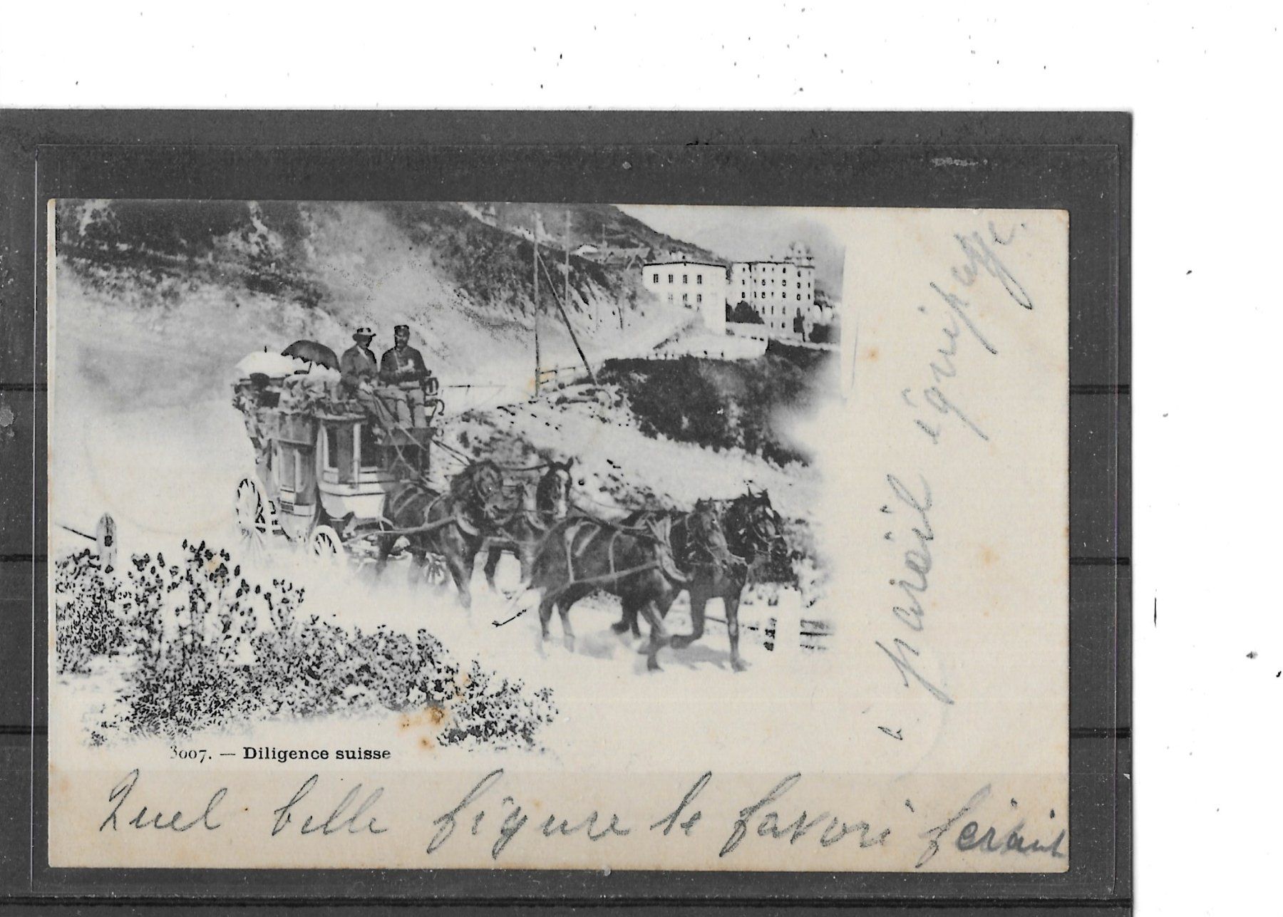 Cartes postales: Schweizer Postkutsche 1901  Wo? – D'occasion à Schocherswil par Wilare