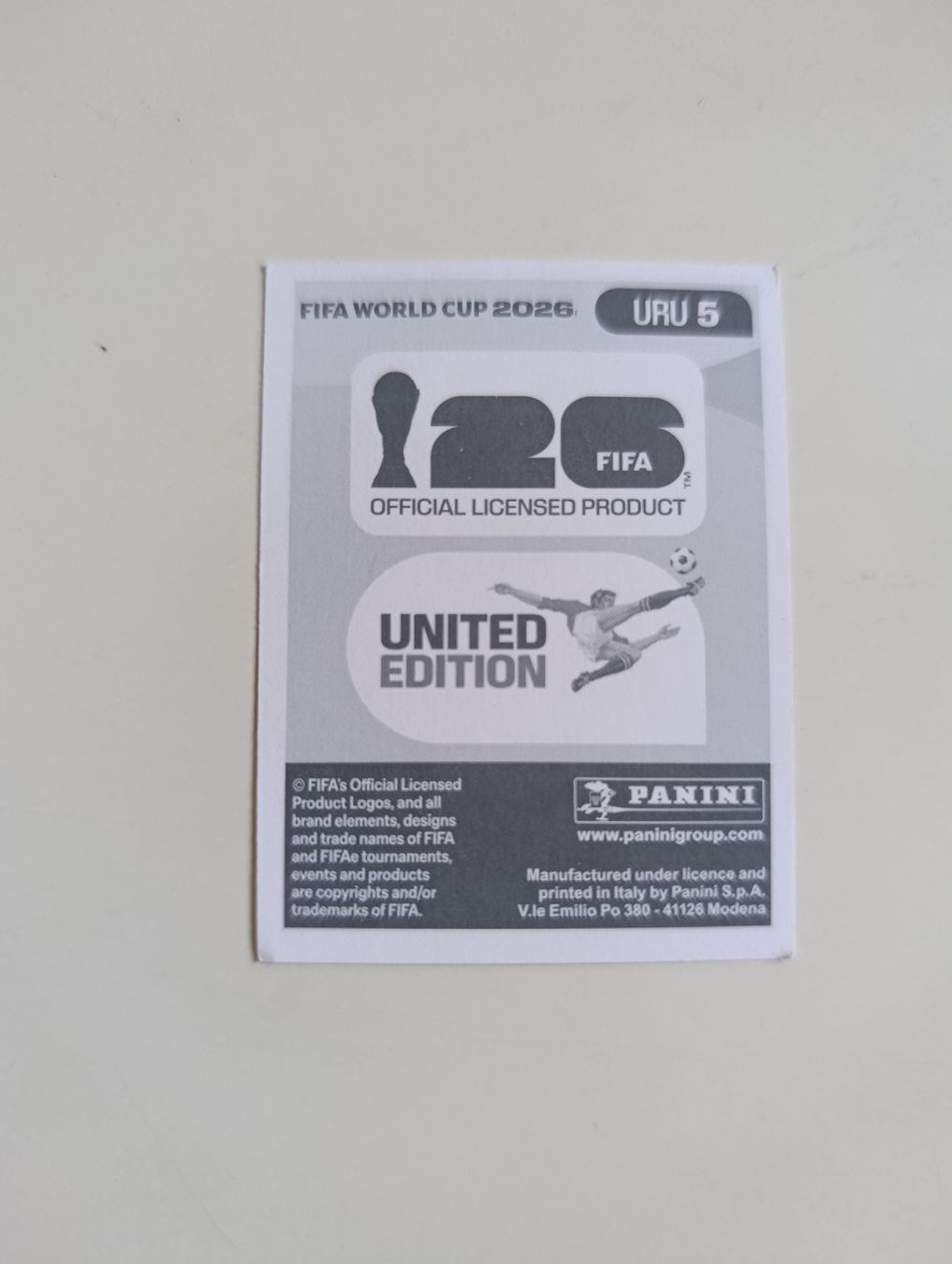 Panini Cartes à collectionner: Panini World Cup 2026 URU 5 Gimenez – Neuf (Voir description) à Lavey-Village par pas_7xd2 1