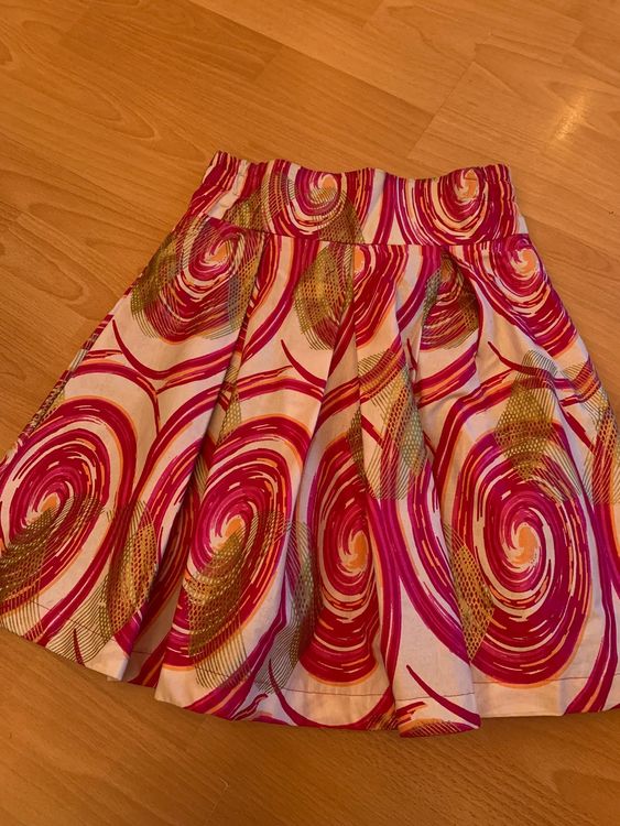 Jupe portefeuille imprimée colorée avec noeud - Mi&Co-Shopping
