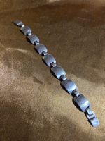Art Deco schönes Armband echtes Silber 23,5 cm Männer Unisex