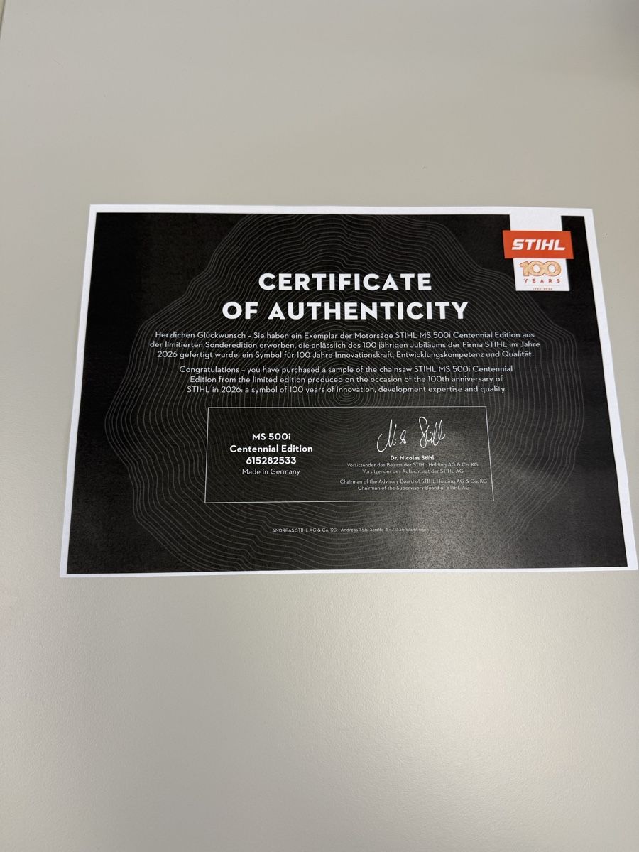 Stihl Sägen: STIHL MS500i Centennial Edition – Neu (gemäss Beschreibung) aus Reichenburg von Stef056 3