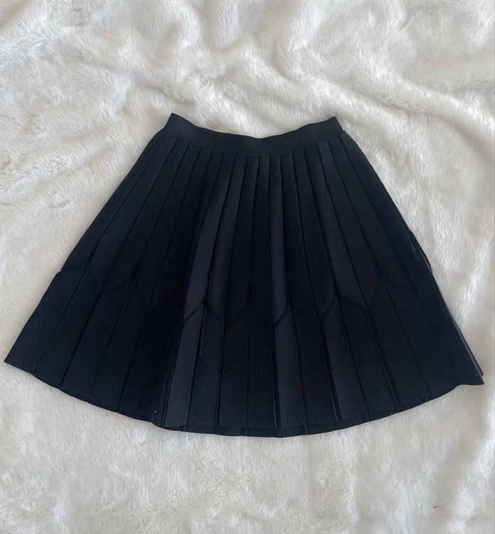 Jupe Noire Claudie Pierlot Taille 34/36 (équivalent 0) - En Coton, Occasion Très Bon état