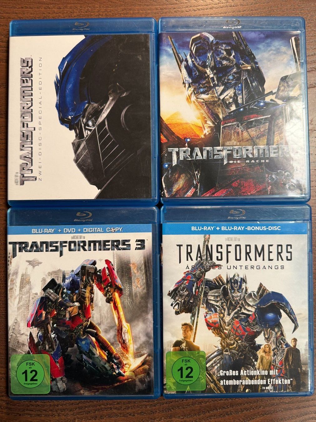 Tutti i DVDs: Transformers 1 bis 4 – Usato da Zürich venduto da Blu-ray_ZH