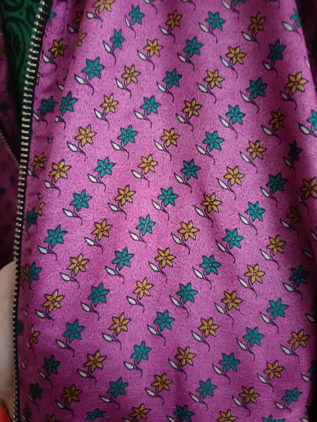 Giacche: Bomberjacke aus recycelten Sari – Nuovo (secondo la descrizione) da Chur venduto da ChabaNala 2
