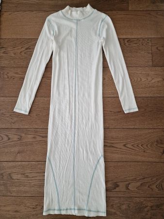 Kleid Langarm creme DEF Gr S wie neu