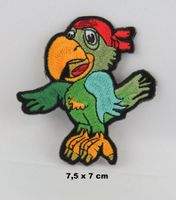 PAPAGEI  - Aufnäher - Aufbügler - Stickerei - 7,5x7cm