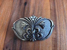 Schöne Gurtschnalle silber 8 x 5 cm