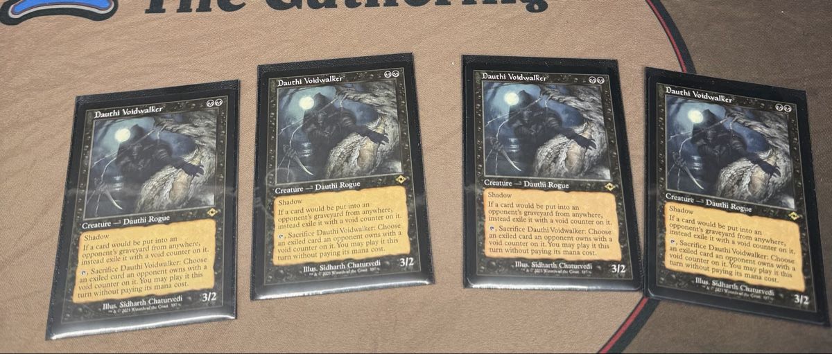 Magic The Gathering Sammelbilder & Trading cards: 4 carte Dauthi Voidwalker Magic the Gathering set 4x – Neu (gemäss Beschreibung) aus Sonvico von Harley1365