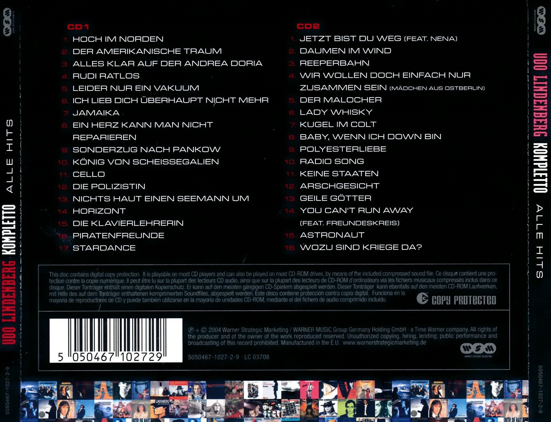 CD: UDO LINDENBERG - KOMPLETTO (2 CD) – Usato da Hedingen venduto da Studers 1