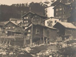 DISENTIS: Raveras am Dorfbach, Foto-AK Goetz ~1930