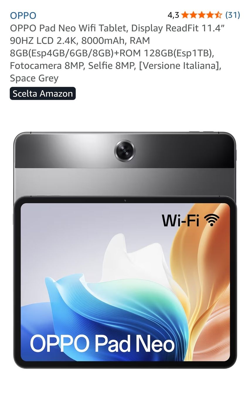 Oppo Tablet PC: OPPO NEO PAD – Usato da Meggen venduto da dav_2tby