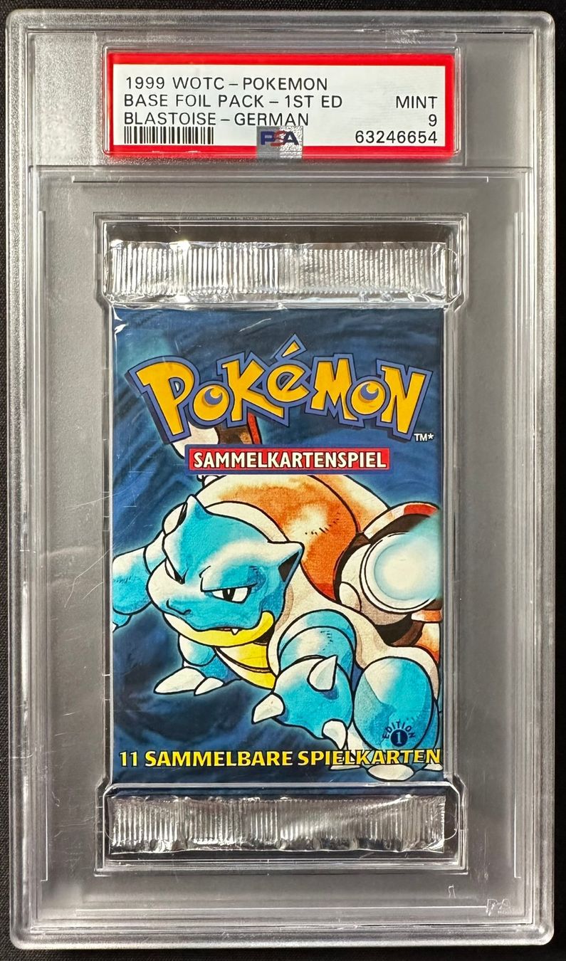 Pokémon Carte collezionabili: PSA 9 Pokémon Base Set 1st Edition Blastoise Booster Deutsch – Nuovo (secondo la descrizione) da Müswangen venduto da sil_lq7s