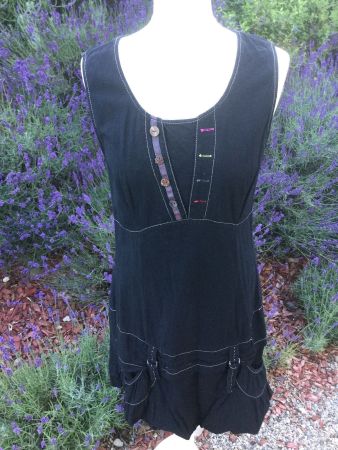 Robe noire originale style ballon, taille M