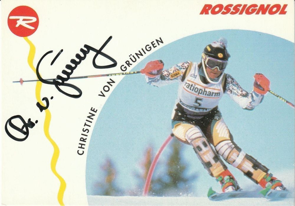Originalautogramm Christine von Grünigen Kaufen auf Ricardo