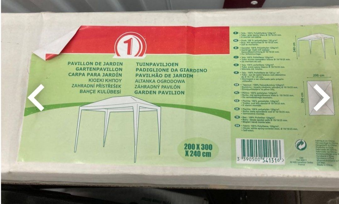 Tende & Padiglioni: Pavillon de jardin neuf 200x300cm – Nuovo e nell'imballaggio originale da Chezard St-Martin venduto da Loucail 2