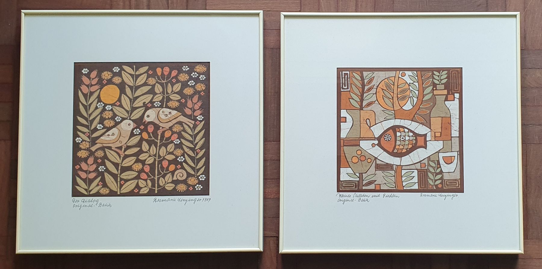 Foto & Immagini: 2 Bilder Batik, Rosemarie Lenzinger – Usato da Kreuzlingen venduto da Rschweiz1