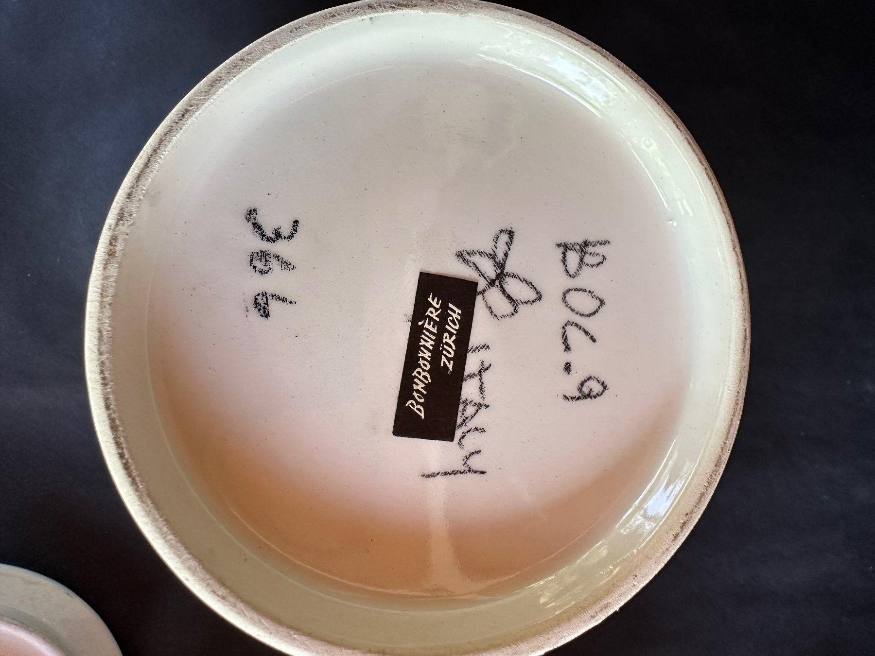 Zuccheriere: Porcelain Dose Mit Deckel ...bettmümfeli...Italy – Usato da Saas im Prättigau venduto da norman02 4