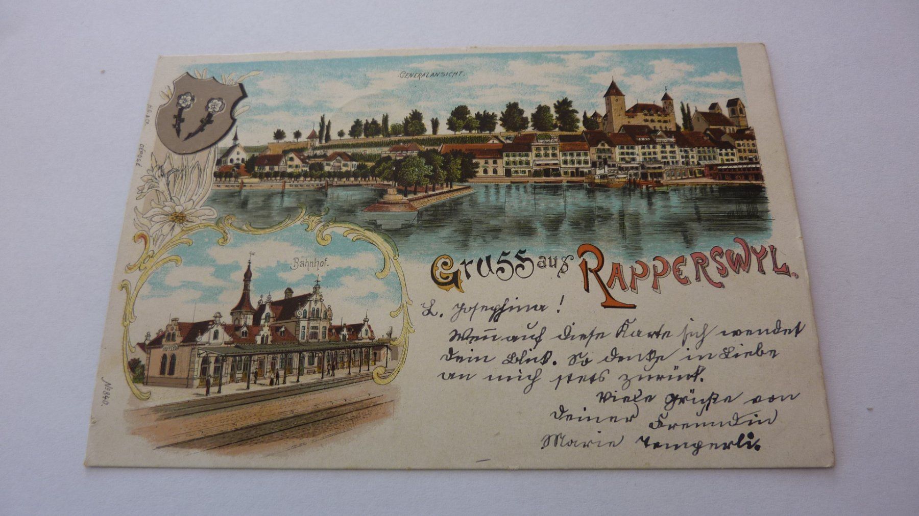 Cartoline postali: 5 ver. uralte Ansichtskarten : Rapperswyl 1900-1902 – Usato da Birrwil venduto da Schnaepli