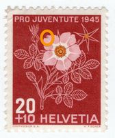 50c PJ 1945 Fiore Alpi/dif.