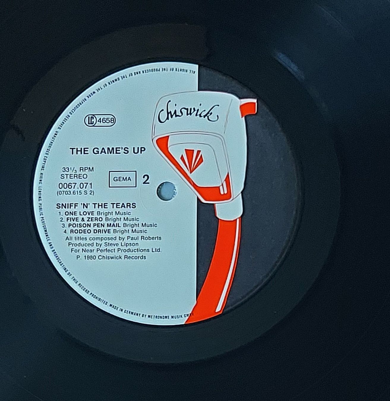 Vinyles: LP - SNIFF 'N' THE TEARS - THE GAMES UP – D'occasion à Steckborn par Quo7 2