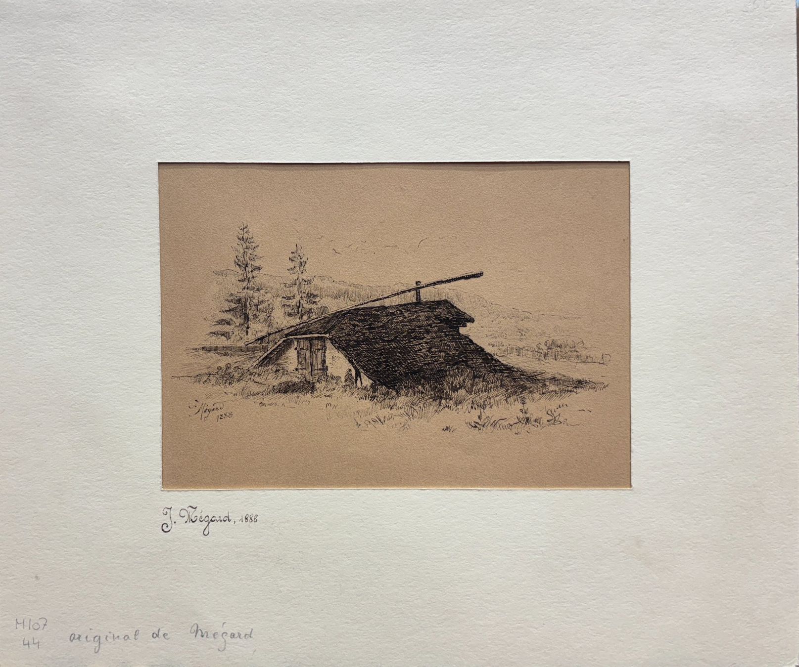 Tableaux: Dessin original de Joseph Mégard, 1888 – D'occasion à Genève par aic_p8ld