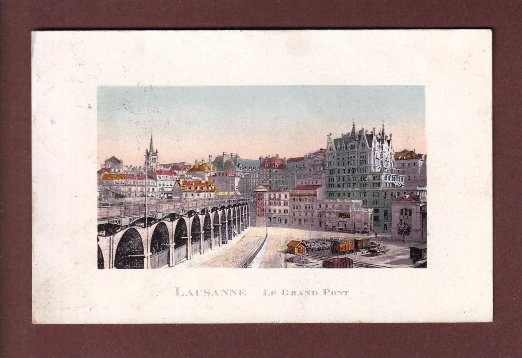 Ansichtskarten: LAUSANNE - Grand Pont - 1908 – Gebraucht aus Pully von nicecards