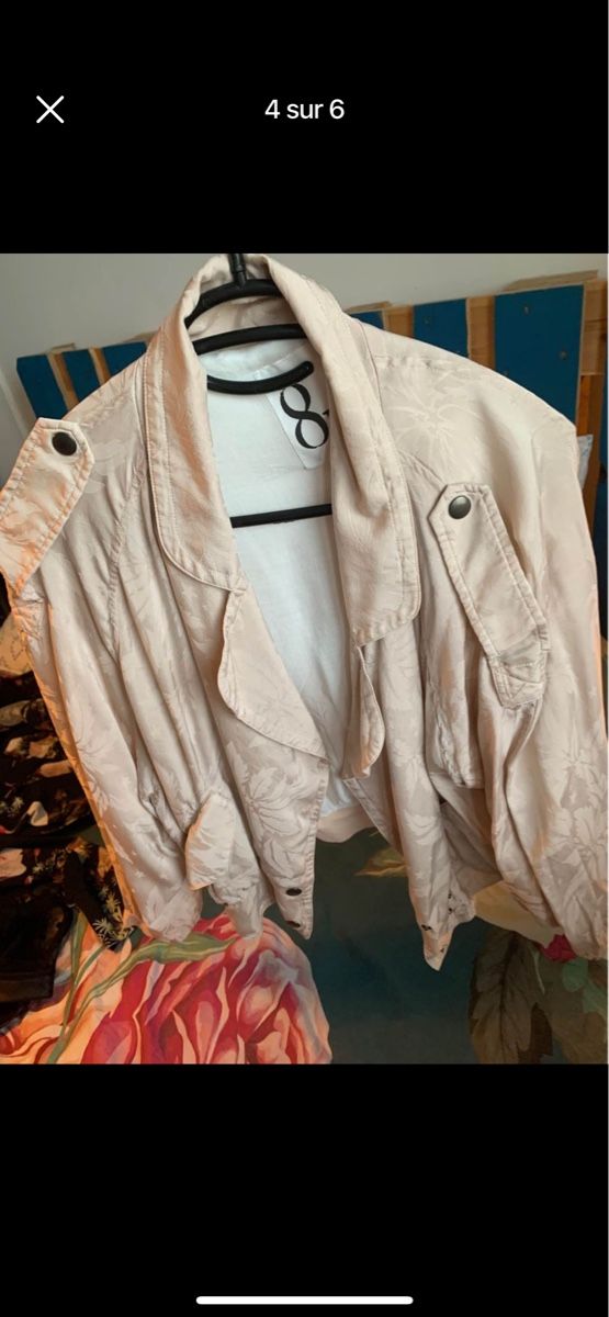 Giacche: Bomber satiné rose pale 8PM – Usato da Martigny venduto da lovejess 3